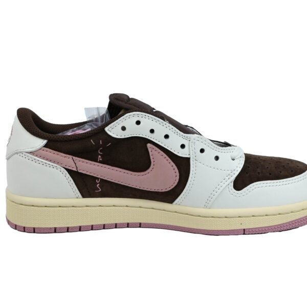Travis Scott x Air Jordan 1 Low Pink & Brown Custom