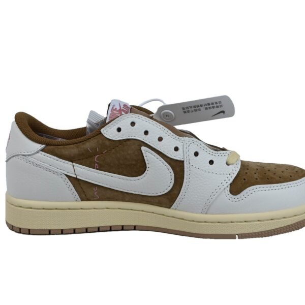 Travis Scott x Air Jordan 1 Low Brown & White Custom