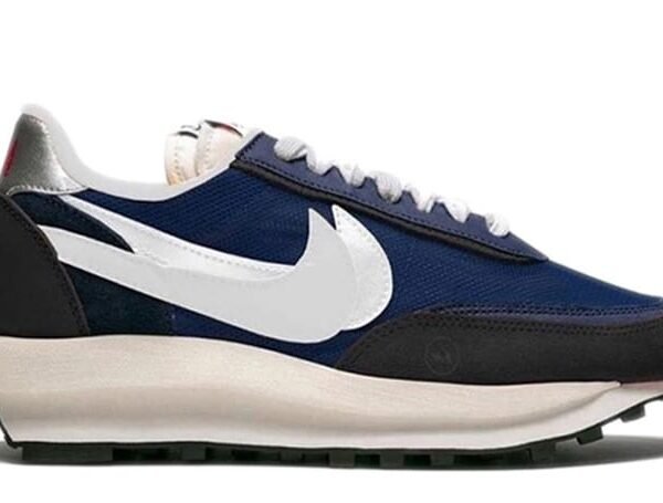 Sacai x Fragment Design x Nike Lvd Waffle Daybreak Grid Navy Blue Black